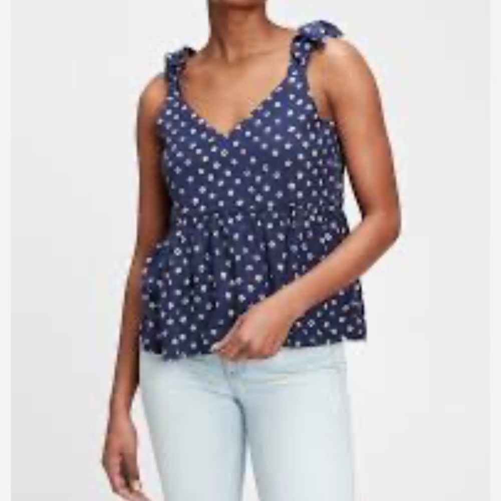 GAP Shoulder-Tie Tank Top